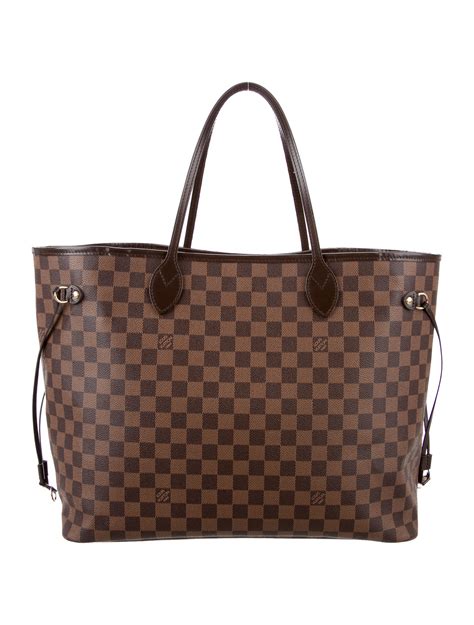 lv neverfull damier ebene care